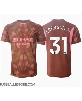 Günstige Manchester City Ederson Moraes #31 Torwart Heimtrikot 2024-25 Kurzarm